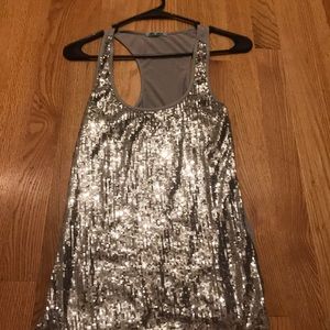 Sequin tank top